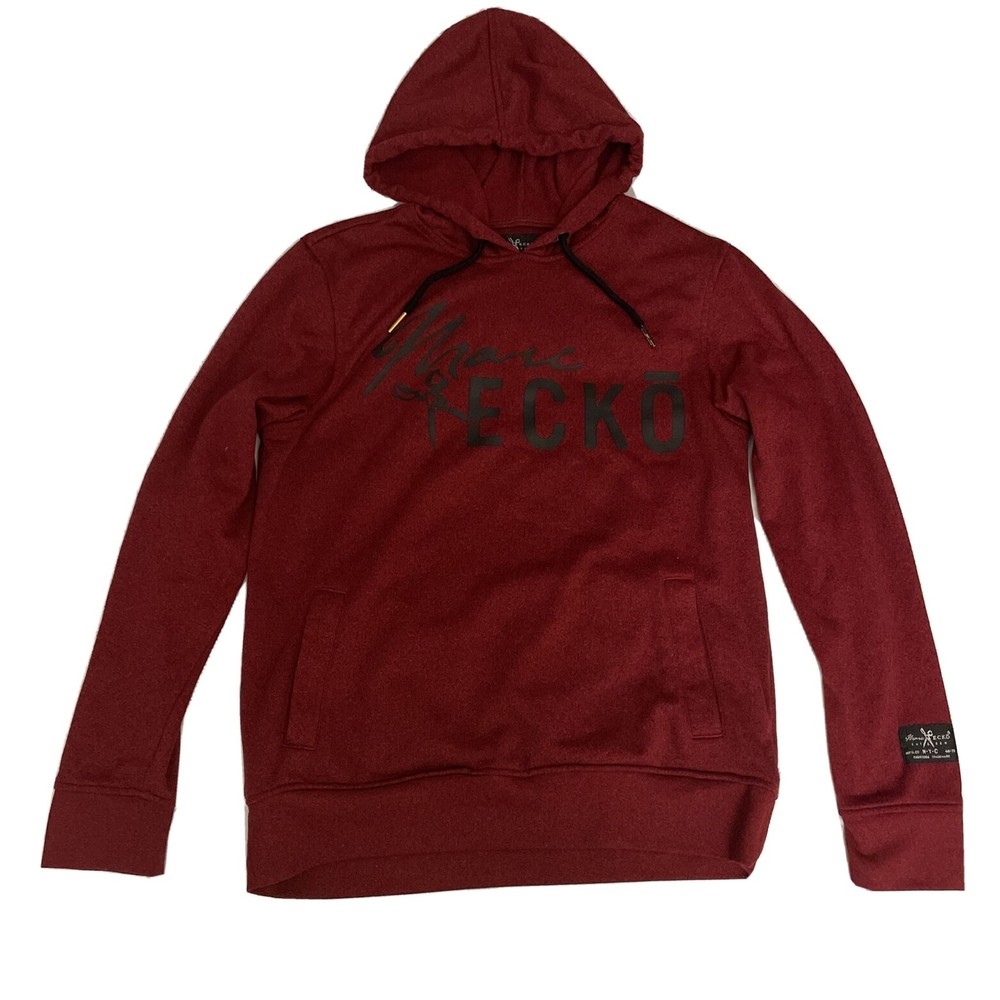 Marc Ecko Hoodie Sweatshirt Sweater Small Red Logo Spell Out Pre Owned